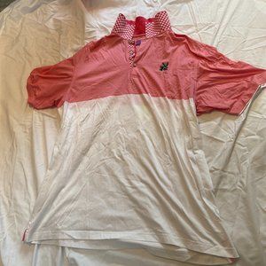 Aristo 18 Red and White Golf Polo